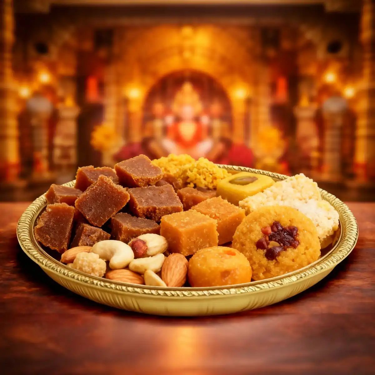 Gud-mithai bhog