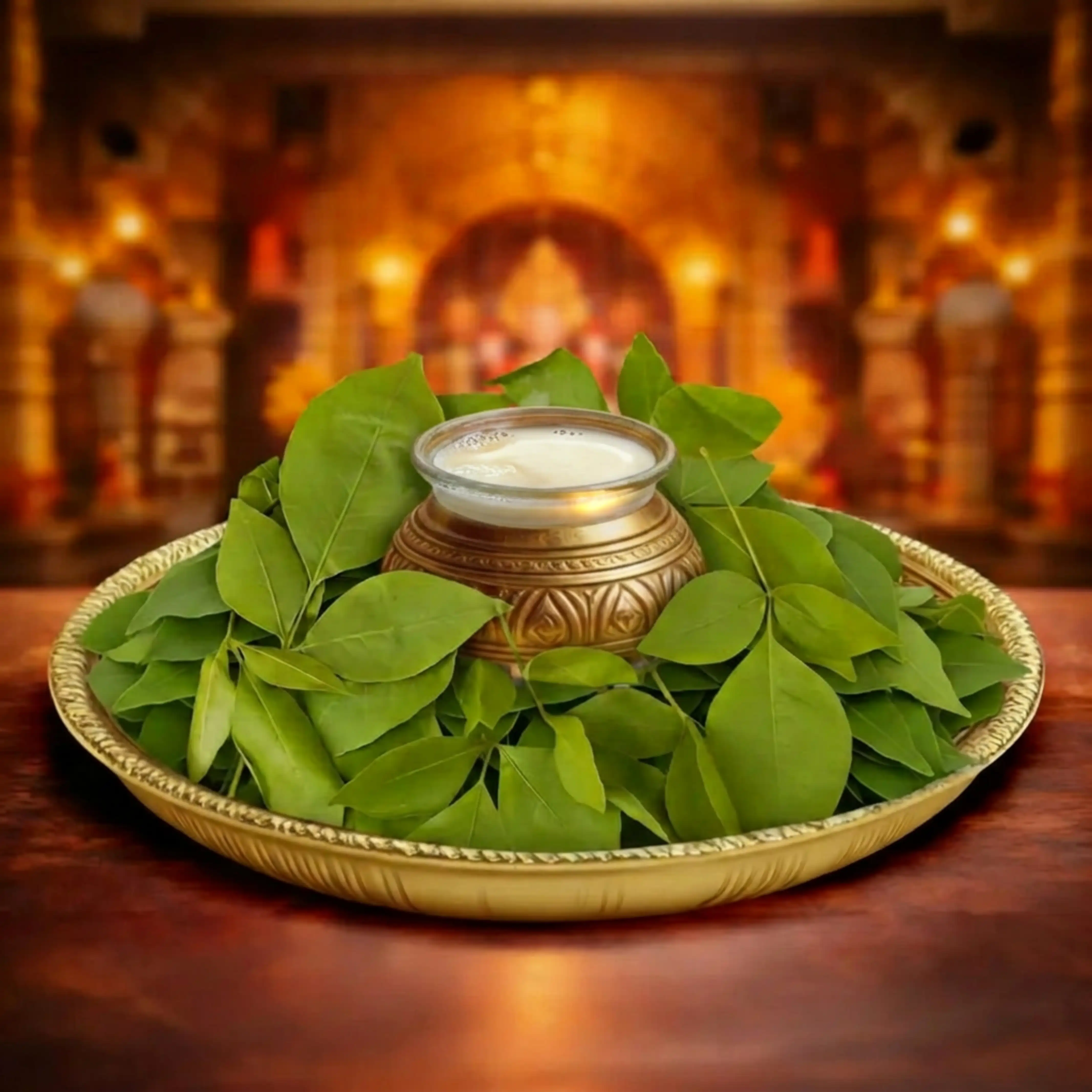 11 Bel Patra + Dugdh Abhishek