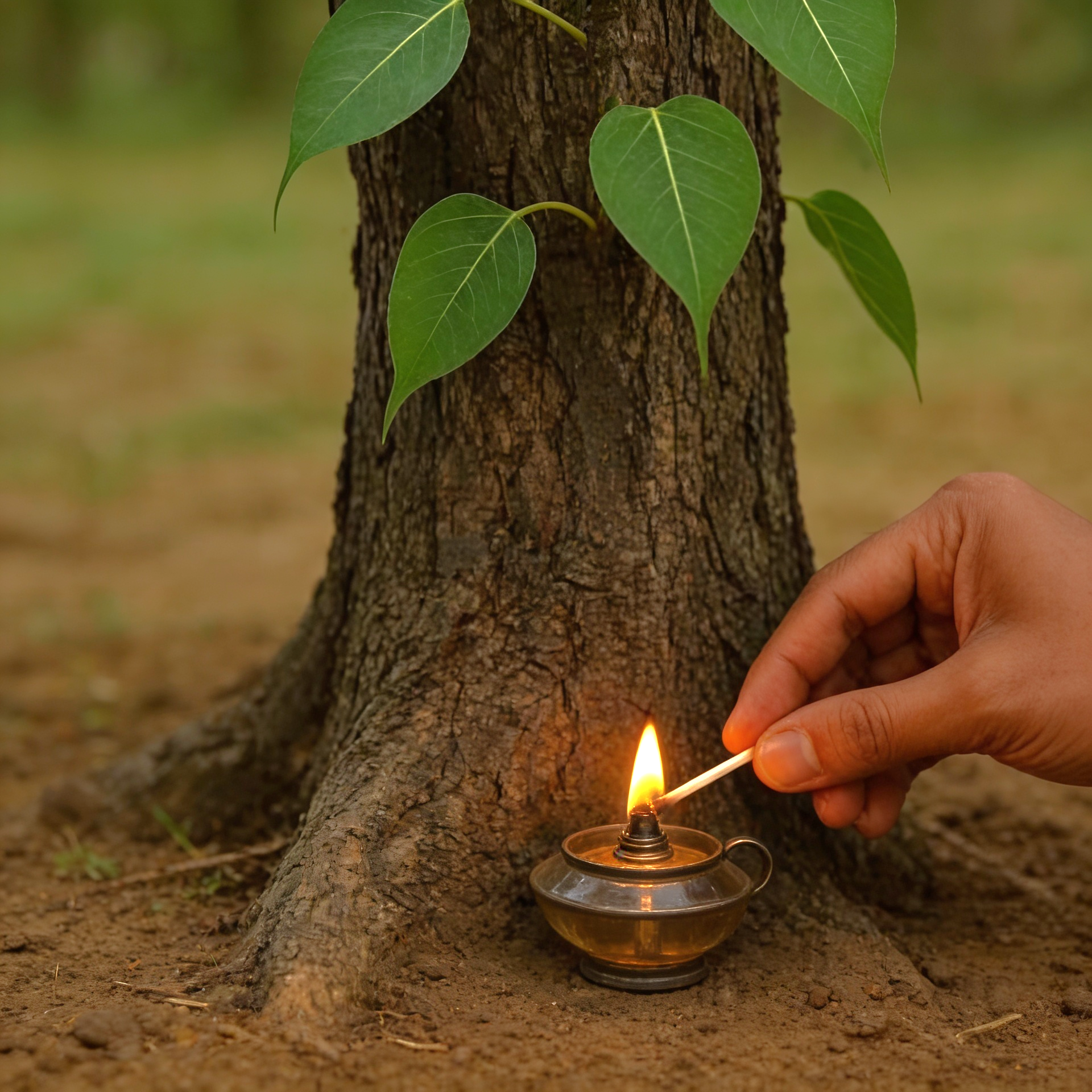Peepal diya seva