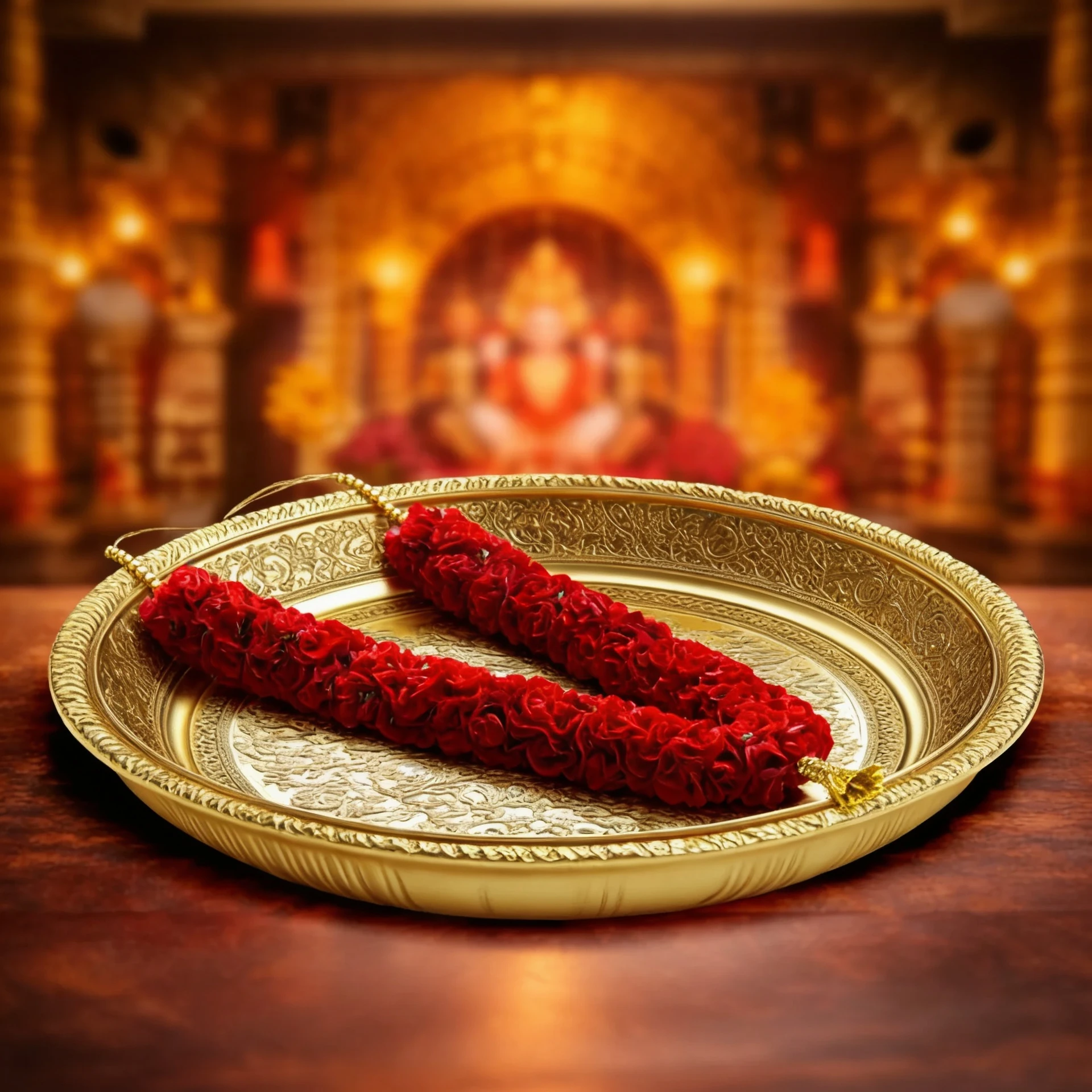 Gulab mala arpan