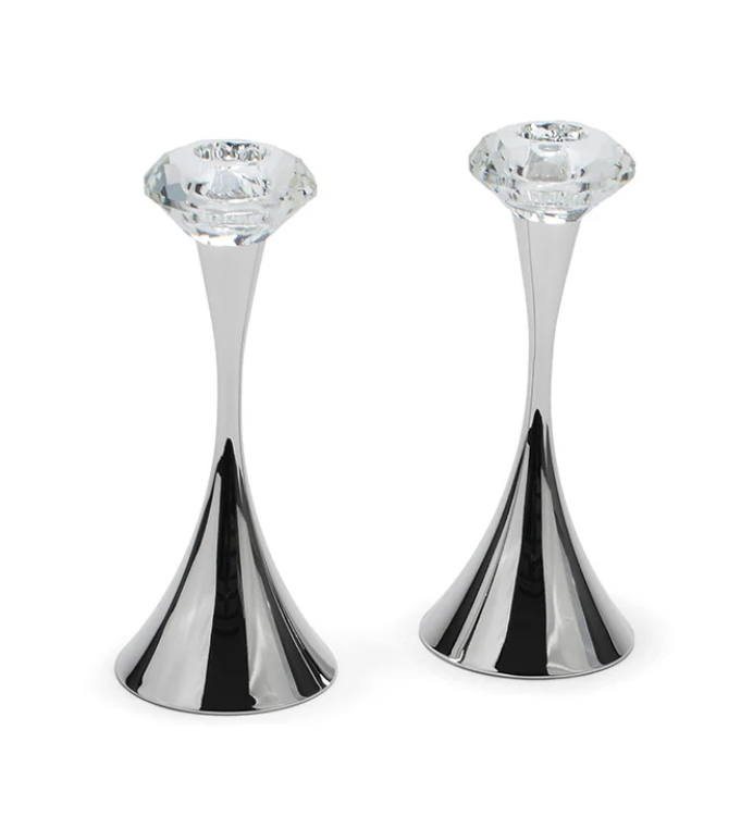 Diamond Shaped Crystal Candle Stand