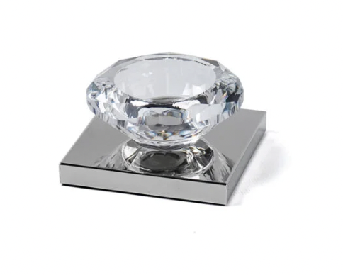 Diamond Shaped Crystal T-Light Holder