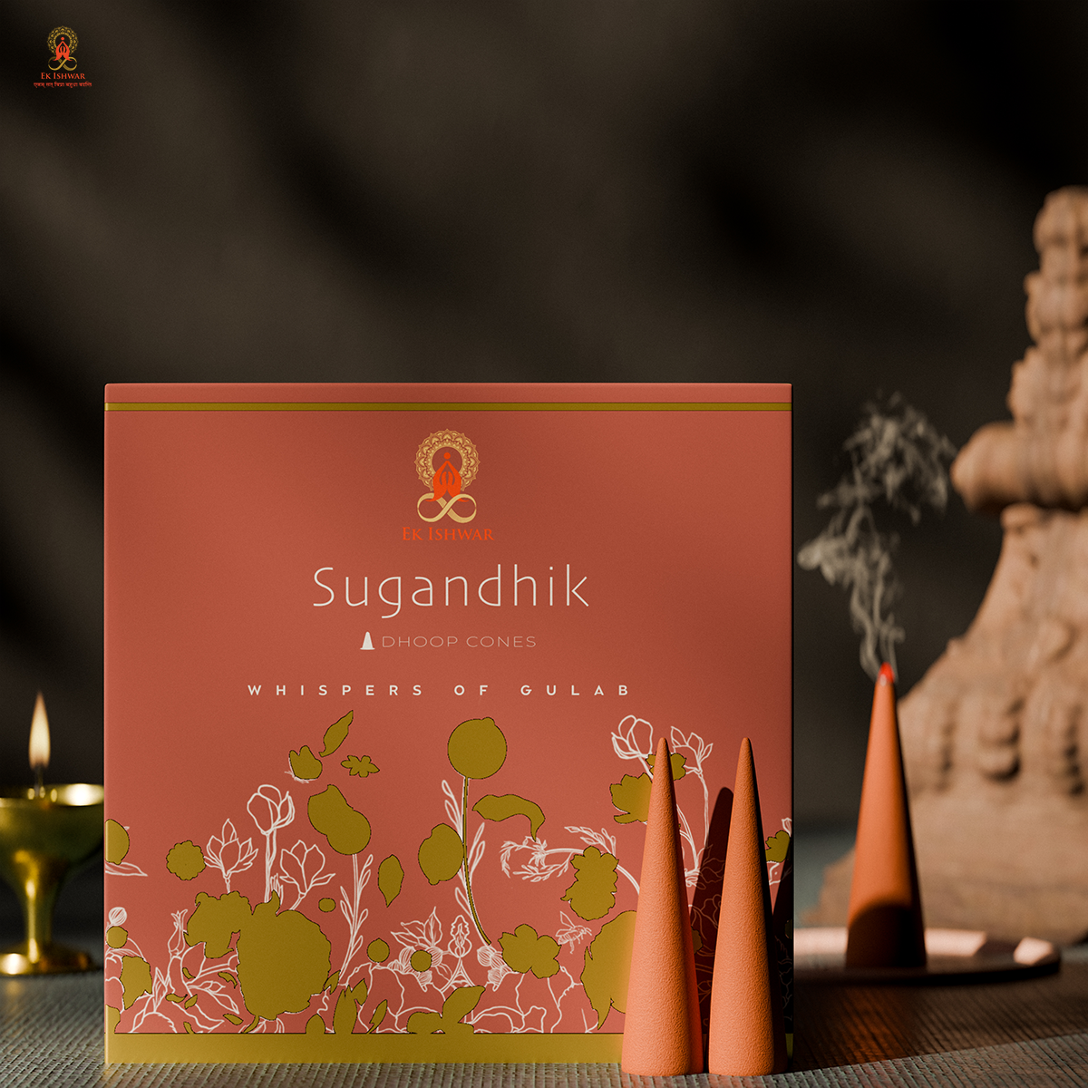 Dhoop Cones – Whispers Of Gulab