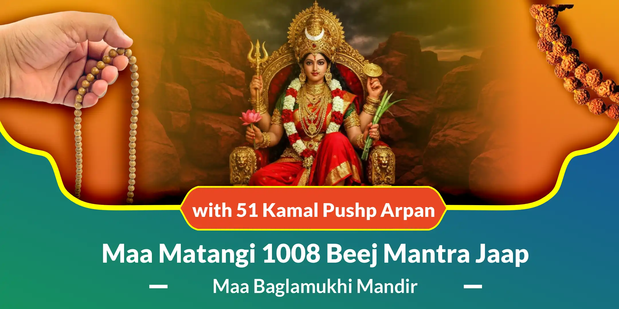 Maa Matangi 1008 Beej Mantra Jaap with 51 Kamal Pushp Arpan