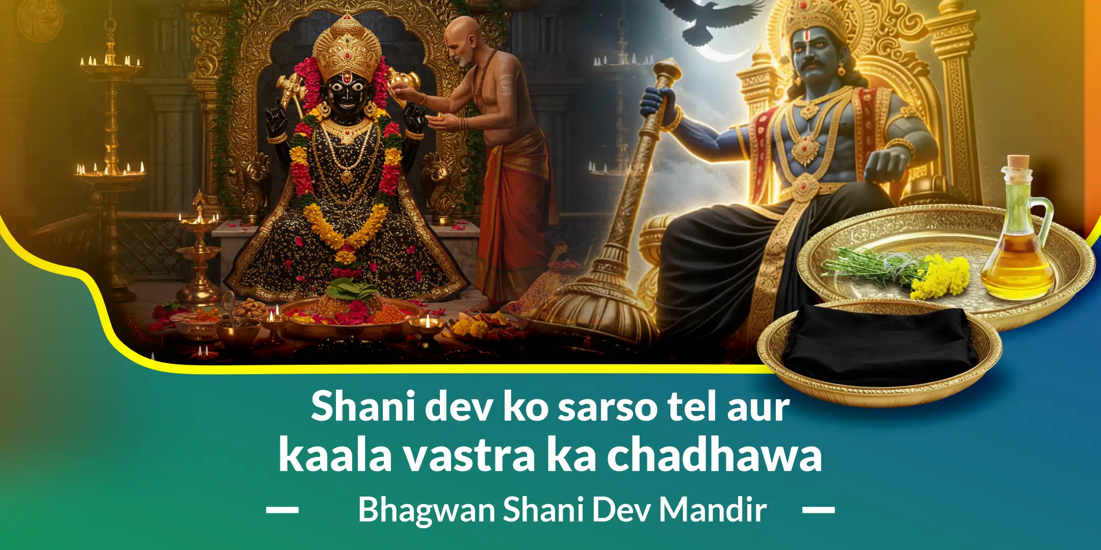 Shani Dev ko Sarso Tel aur Kaala Vastra ka Chadhawa