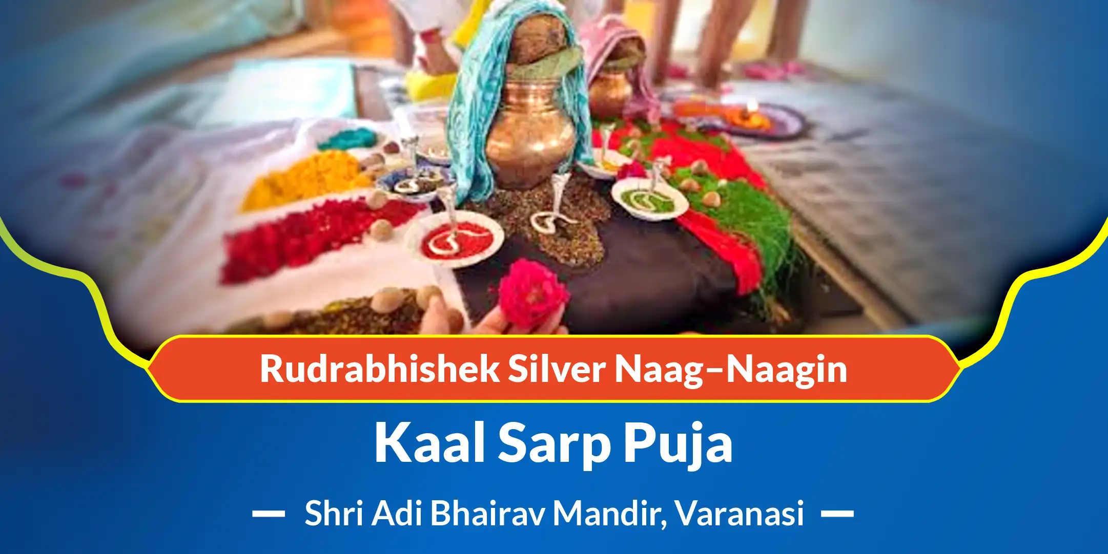 Kaal Sarp Puja - Rudrabhishek Silver Naag–Naagin